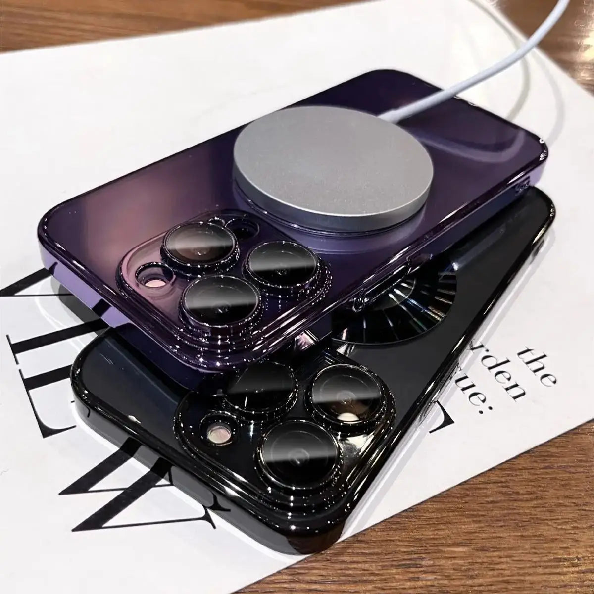 Luxury Plating Transparent Magnetic Case